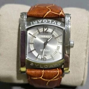 BVLGARI Wristwatch Square Automatic EGW 30 G D 383 Silver Dial.